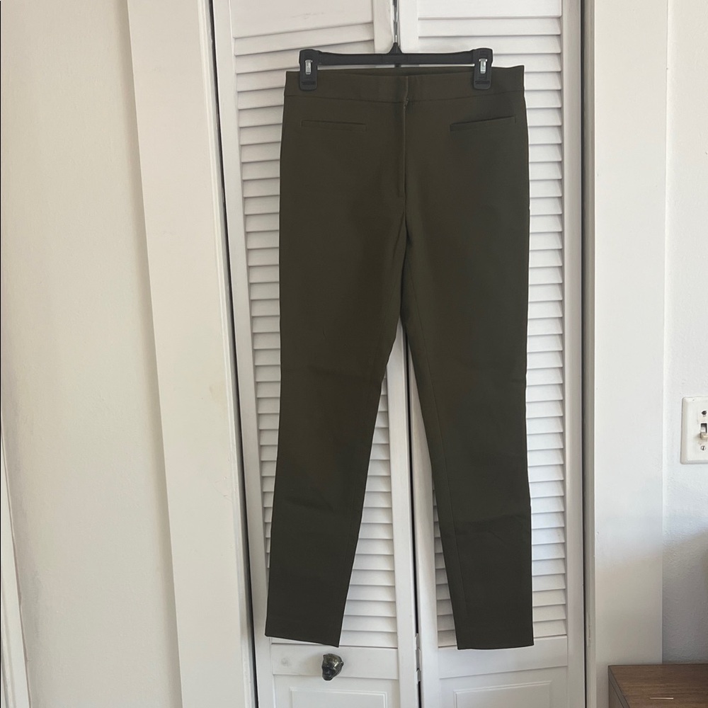 Club Monaco Olive Green Slim Fit Pants